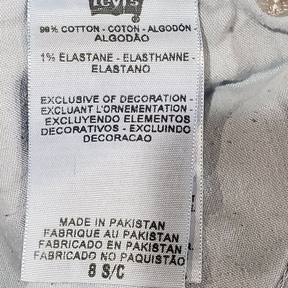 Levi's 529 Curvy Boot Cut Jeans Denim Dark Wash Size 8 30x27.5 - Picture 7 of 10